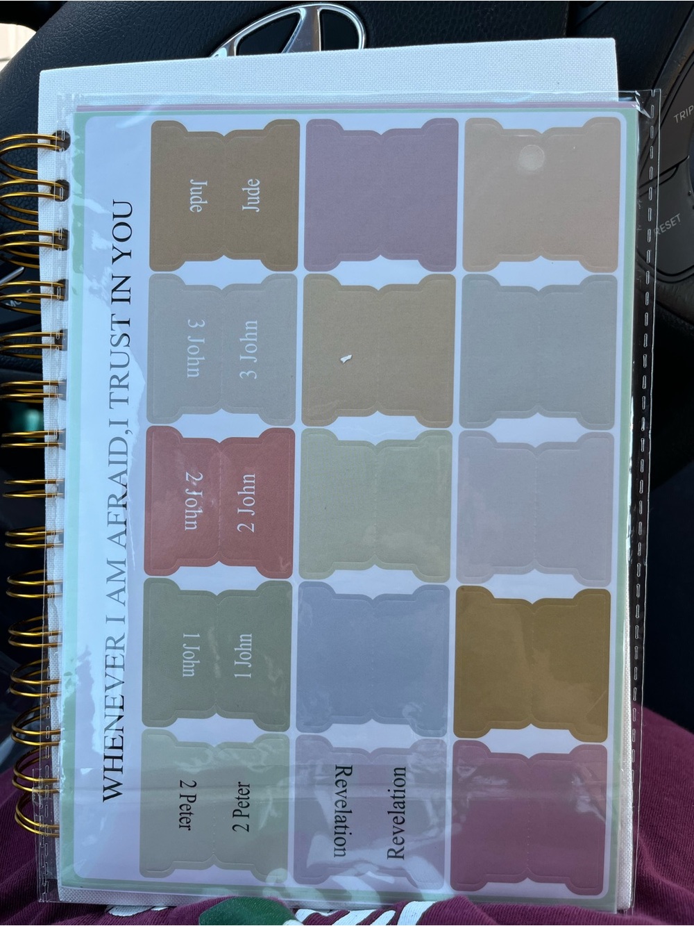 Church Notes Spiral Notebook - White with Gold Accents - Picture 4 of 5